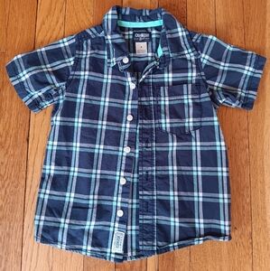 OshKosh B'gosh Blue Plaid Kids Shirt